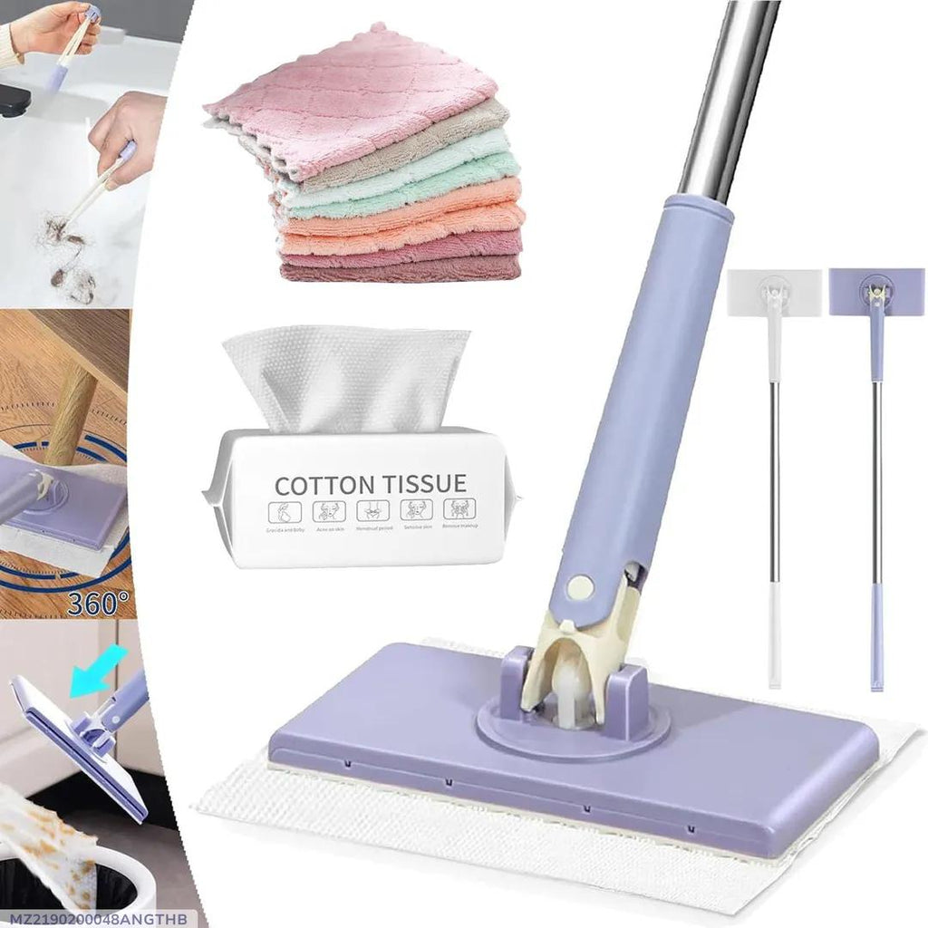 Foam Cleaning Brush With Cotton Tissue