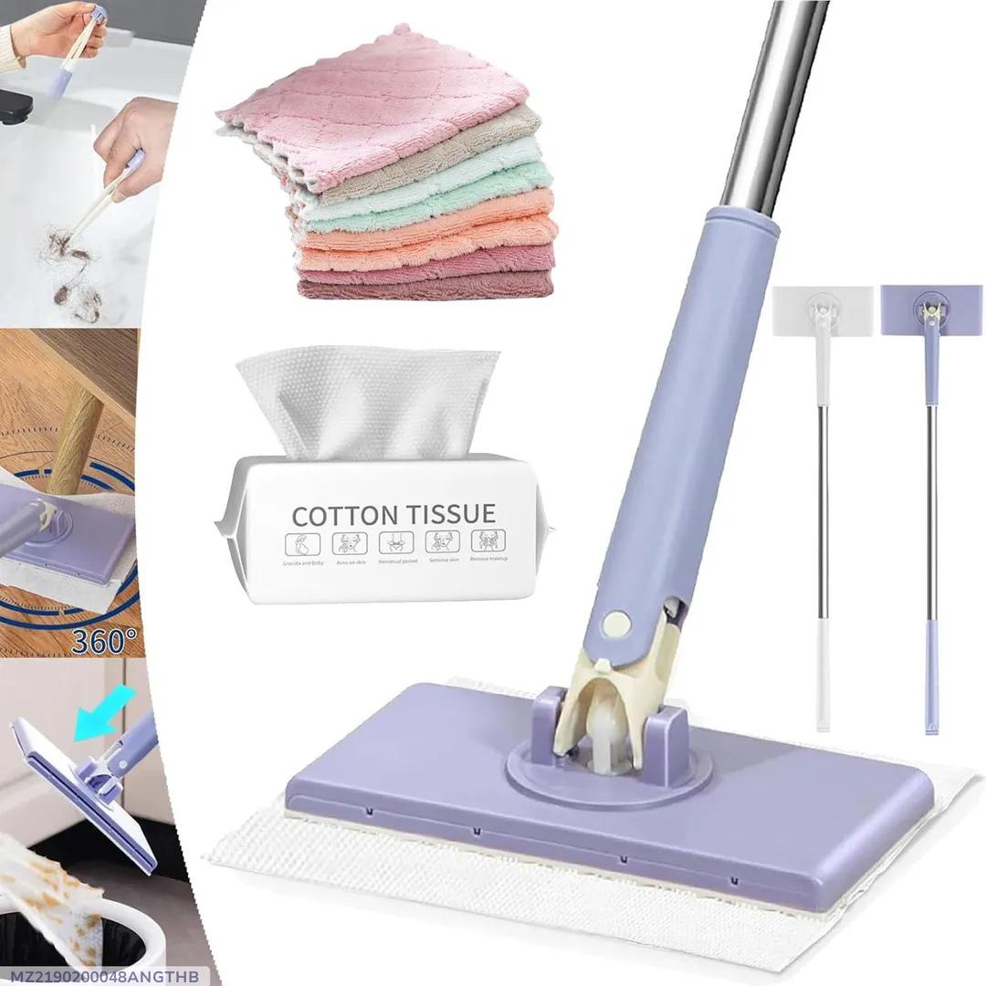 Foam Cleaning Brush With Cotton Tissue