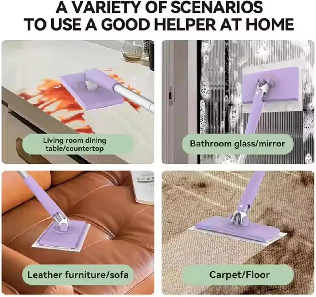Foam Cleaning Brush With Cotton Tissue