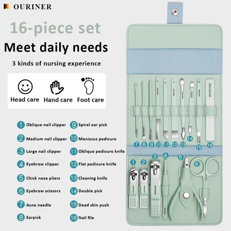 Stainless Steel Mani Pedi Kit